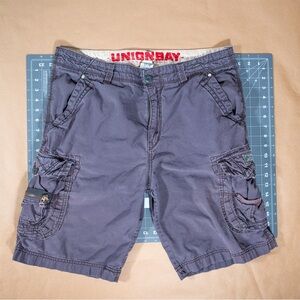 UNIONBAY Gray Cargo Shorts Relaxed Fit